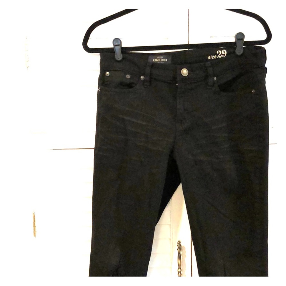 J Crew The Toothpick Jeans size 29 black